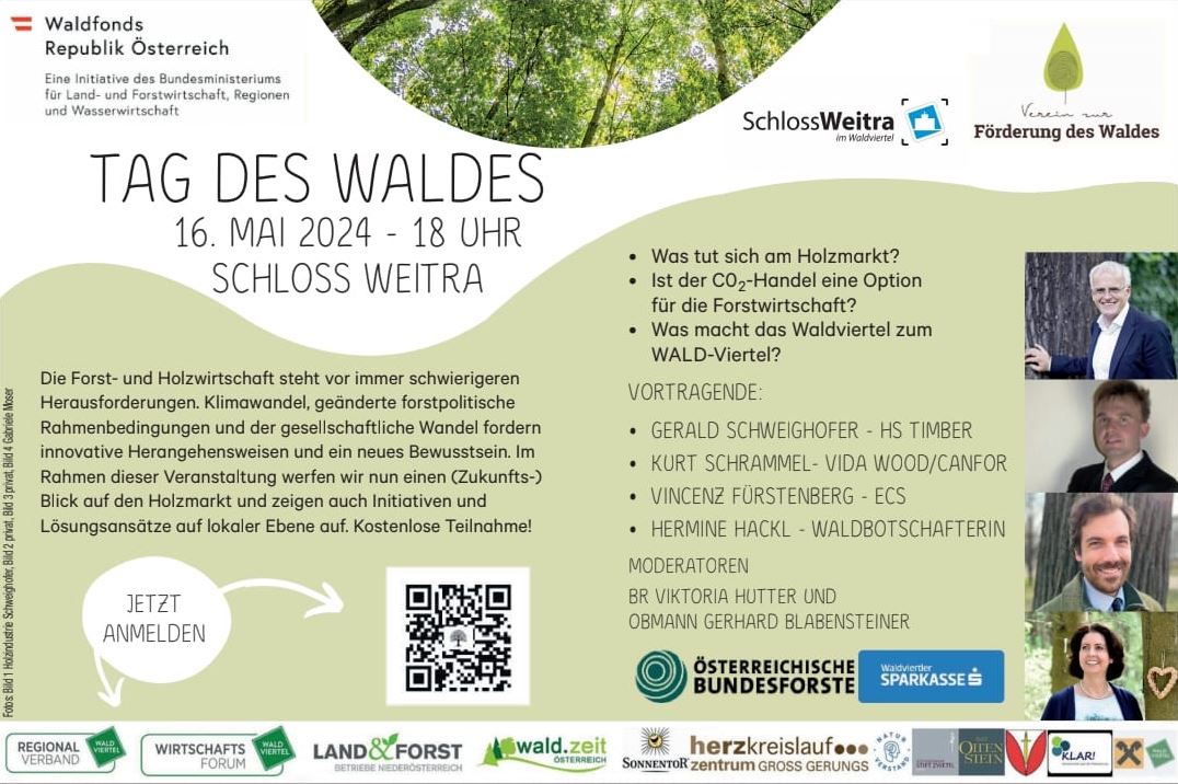 Read more about the article Einladung Tag des Waldes in Weitra (16.05.)